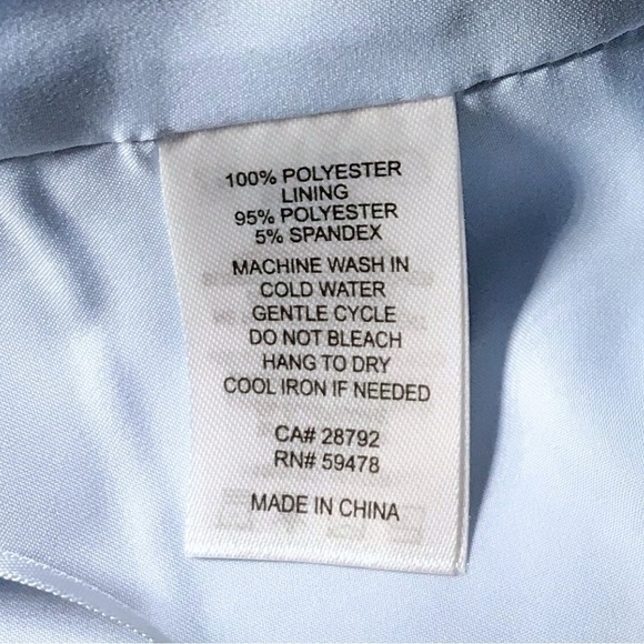 Christian Lacroix [NWT - Size 8] Light Blue High-Rise Pintuck Trousers - Picture 8 of 8